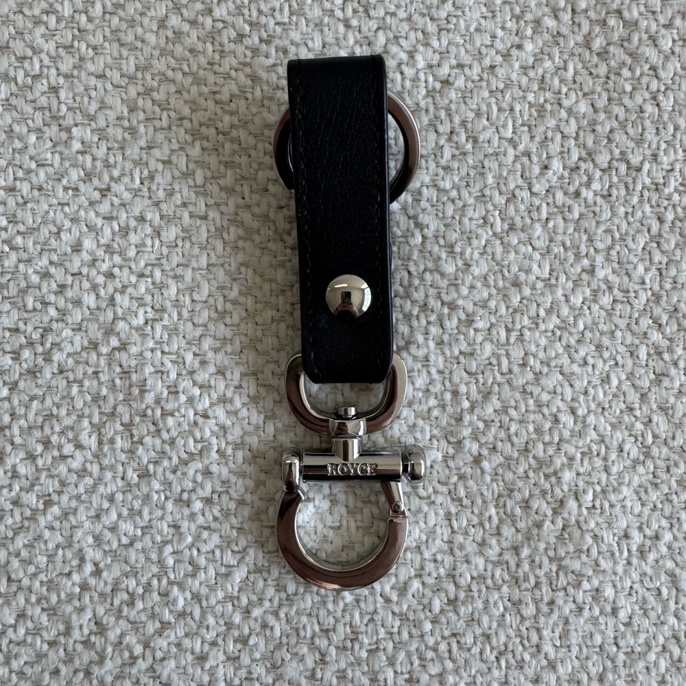 Black Leather Key Holder